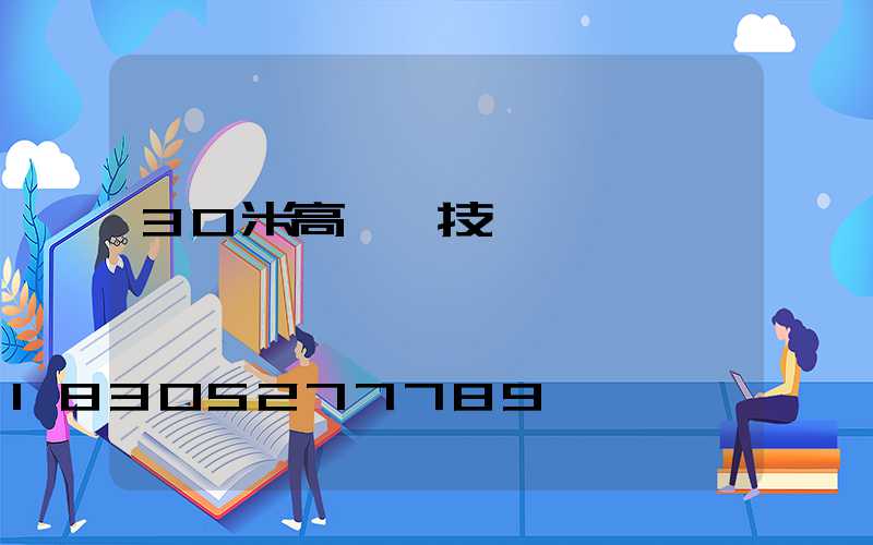 30米高桿燈技術標準