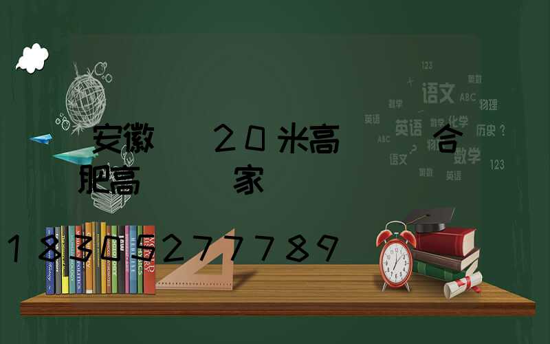 安徽長豐20米高桿燈(合肥高桿燈廠家)