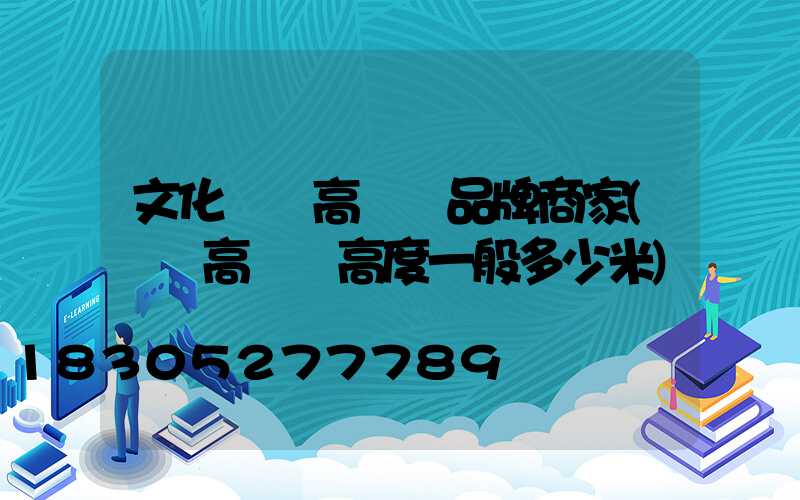 文化廣場高桿燈品牌商家(廣場高桿燈高度一般多少米)